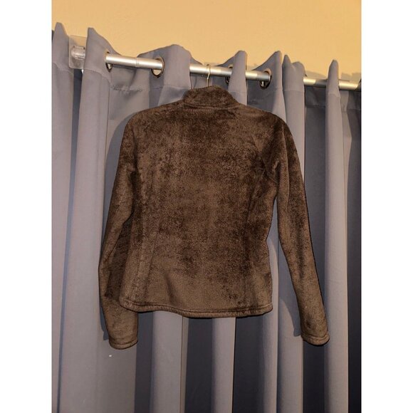 The North Face Mossbud Acadia Fleece Pullover 1/4 Zip Sherpa Sweater xs Brown - Picture 3 of 3